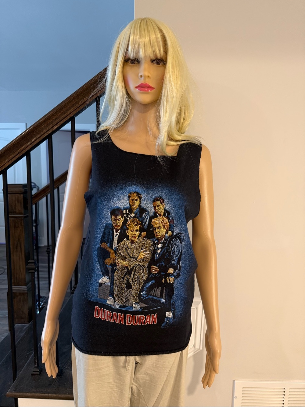Duran Duran Vintage Graphic Blue Tank sweatshirt